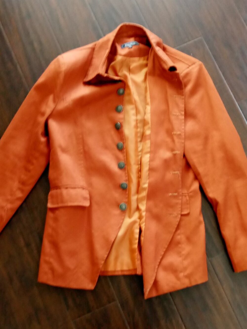 Large Orange Hollween costume Mens coat